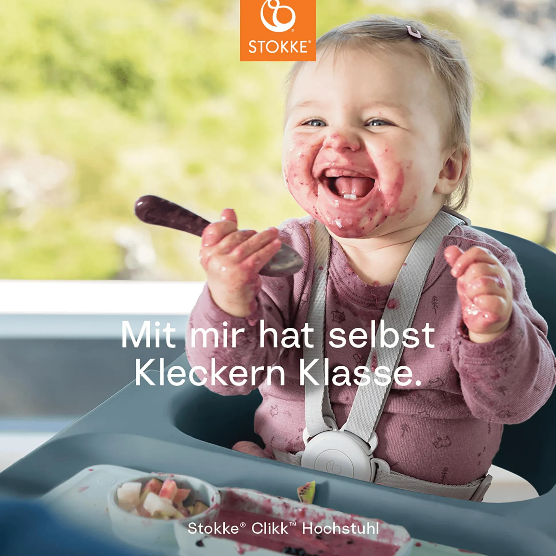 Clikk™ Hochstuhl Fjord Blue