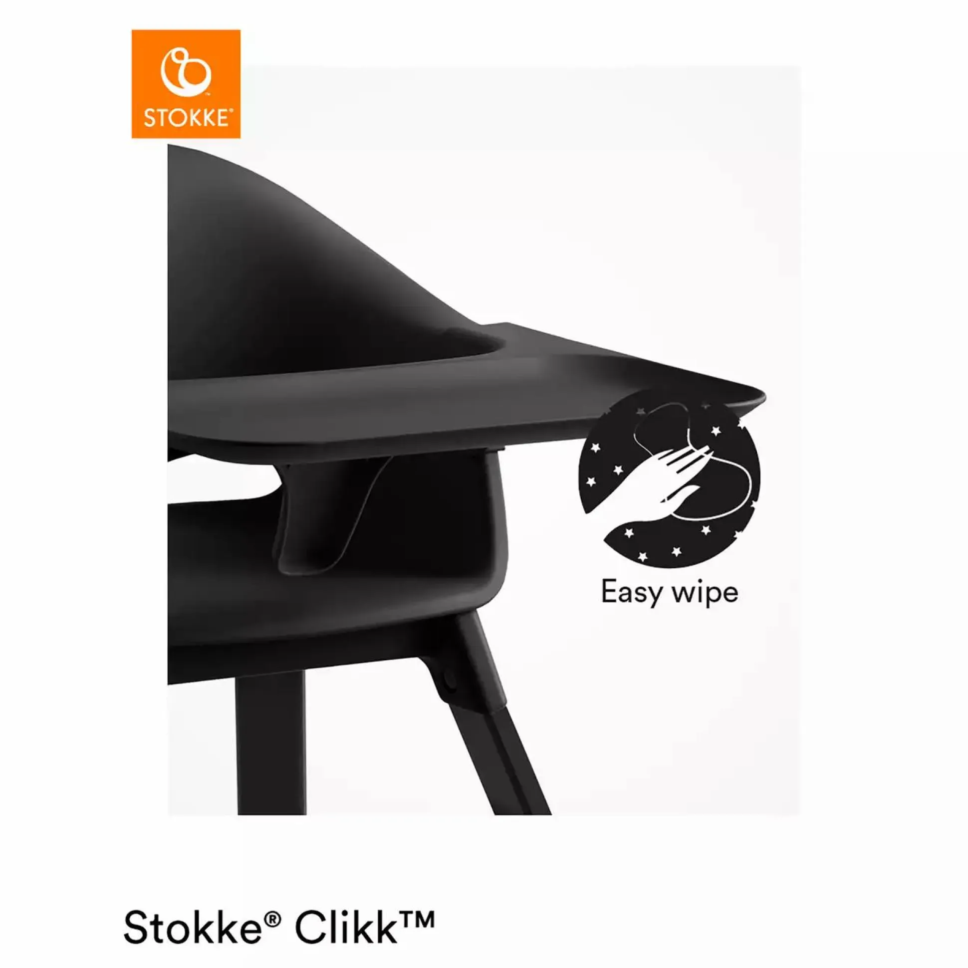 Clikk™ Hochstuhl Midnight Black