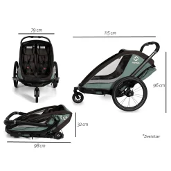 Cocoon Zweisitzer Green/Black