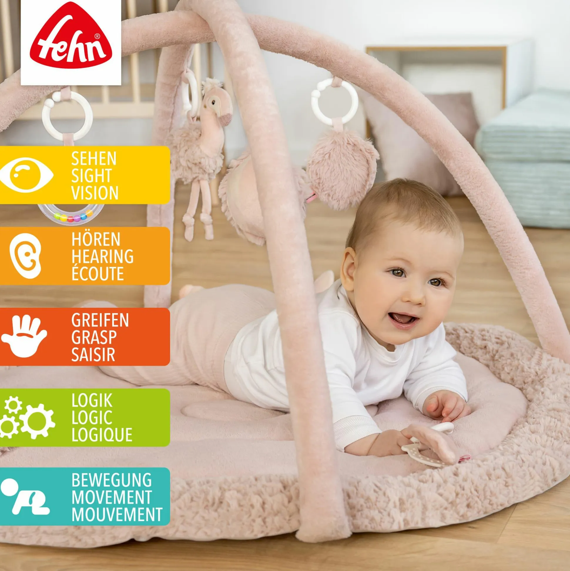 3D Activity Decke Flamingo