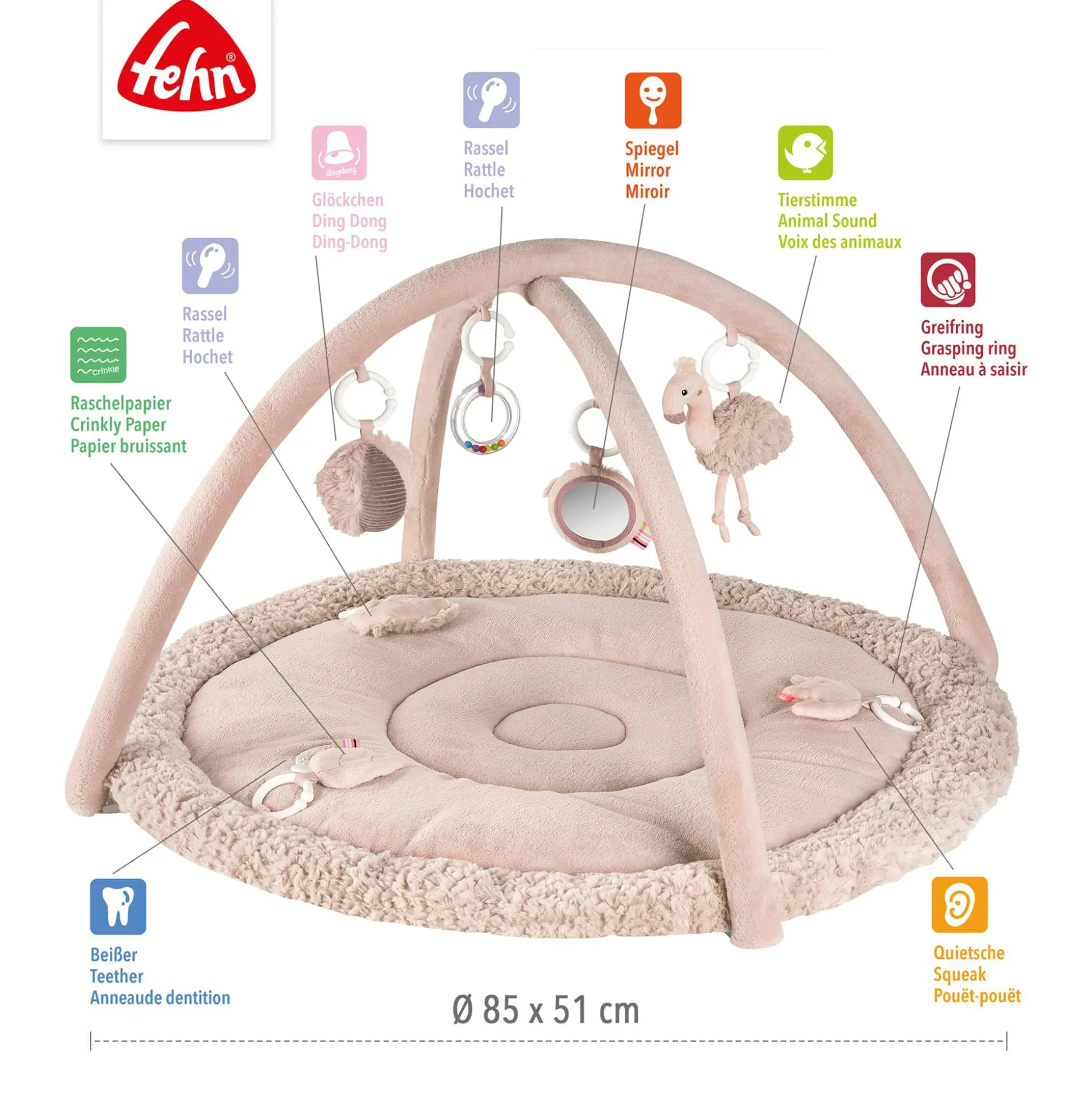 3D Activity Decke Flamingo