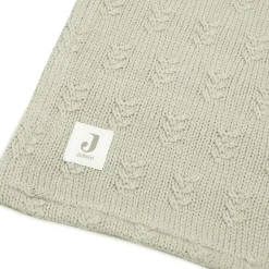 Decke Grain Knit Olive Green 75 x 100 cm