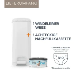 Diaper Genie Windeleimer Select Lilly White