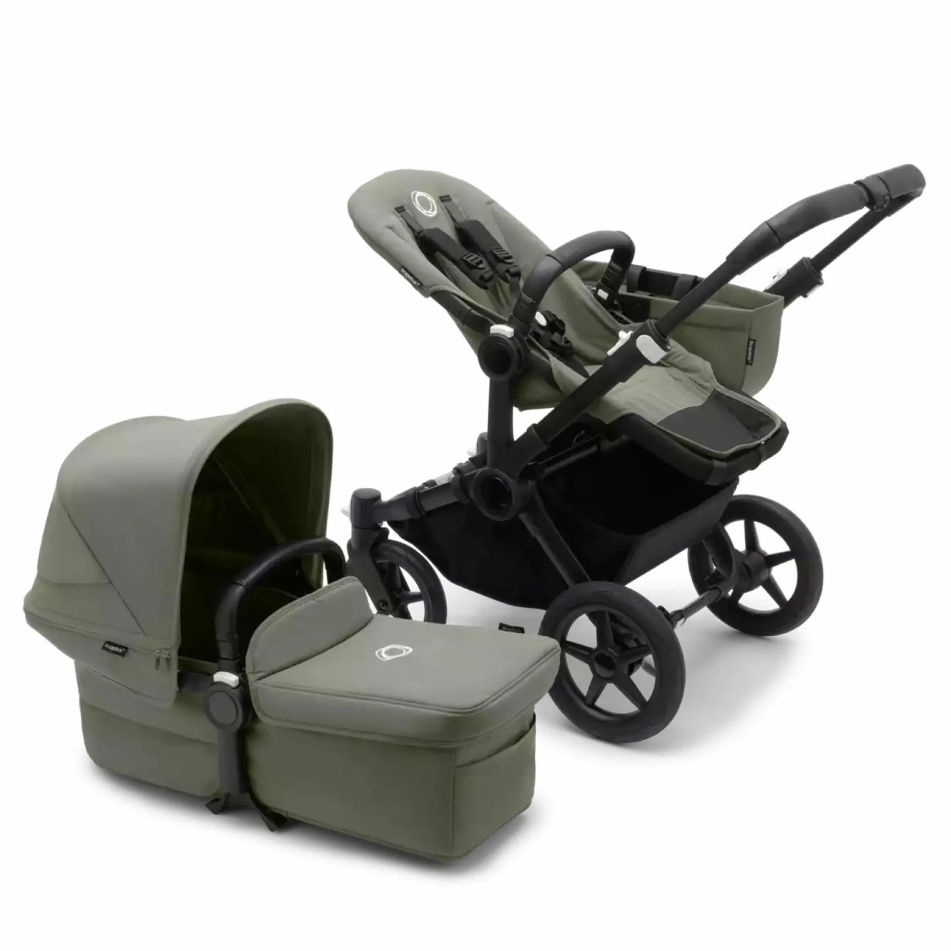 Donkey 5 Mono-Kinderwagen, erweiterbar, Forest Green