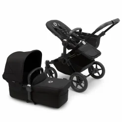 Donkey 5 Mono-Kinderwagen, erweiterbar, Midnight Black
