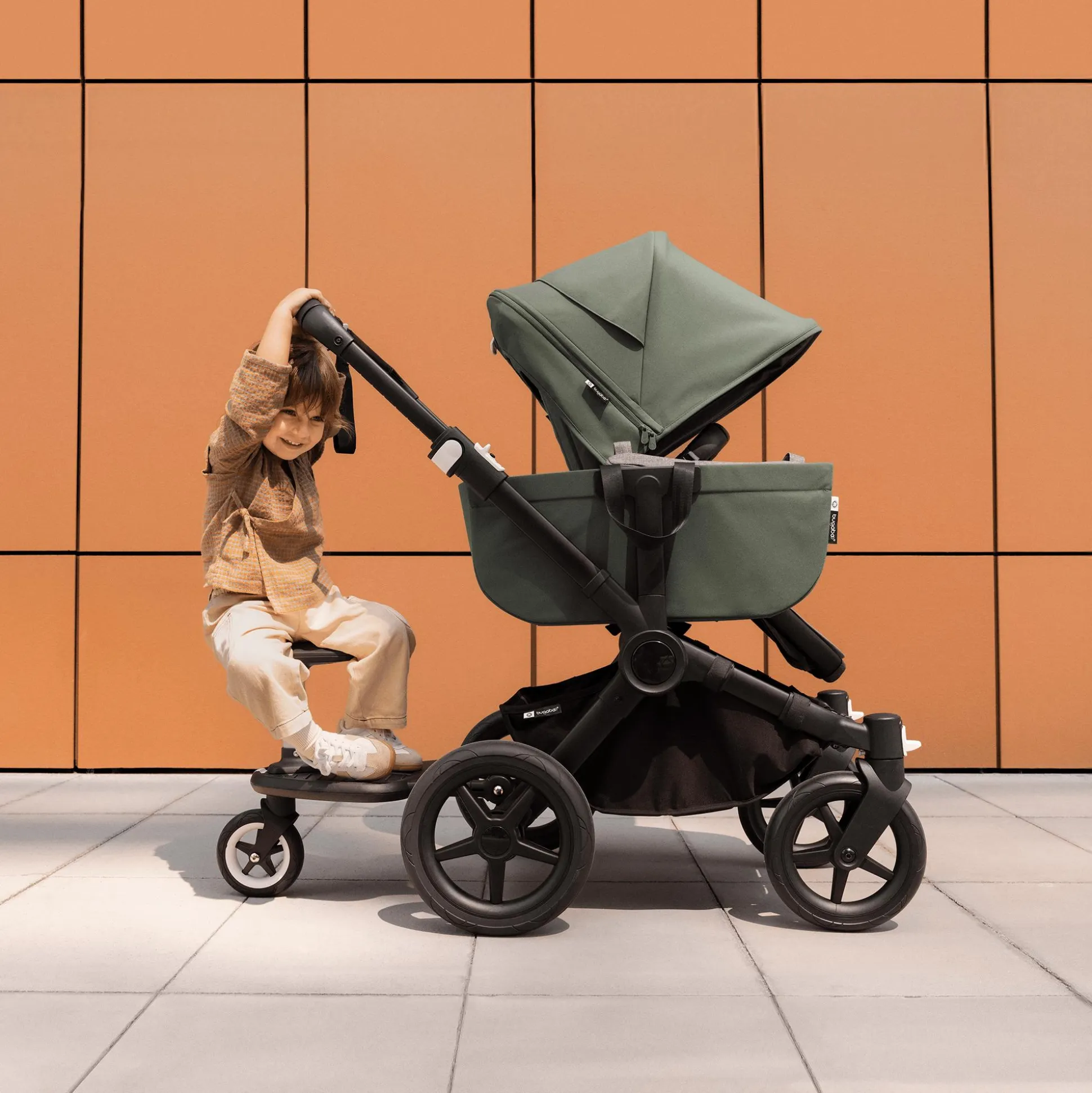 Donkey 5 Mono-Kinderwagen, erweiterbar, Midnight Black