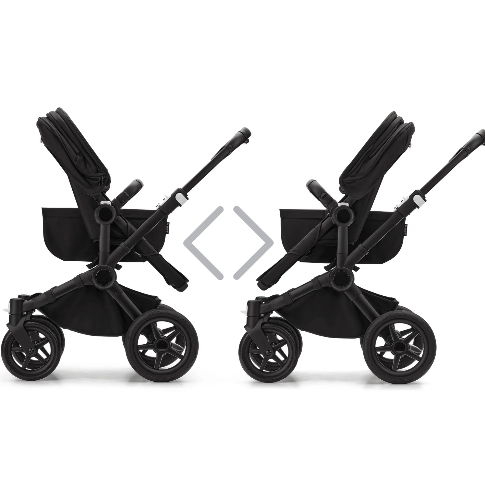 Donkey 5 Mono-Kinderwagen, erweiterbar, Midnight Black