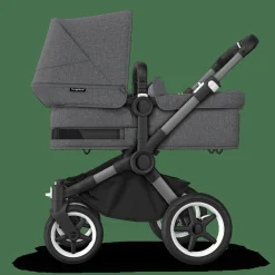 Donkey 5 Mono-Kinderwagen, erweiterbar, Grey Melange