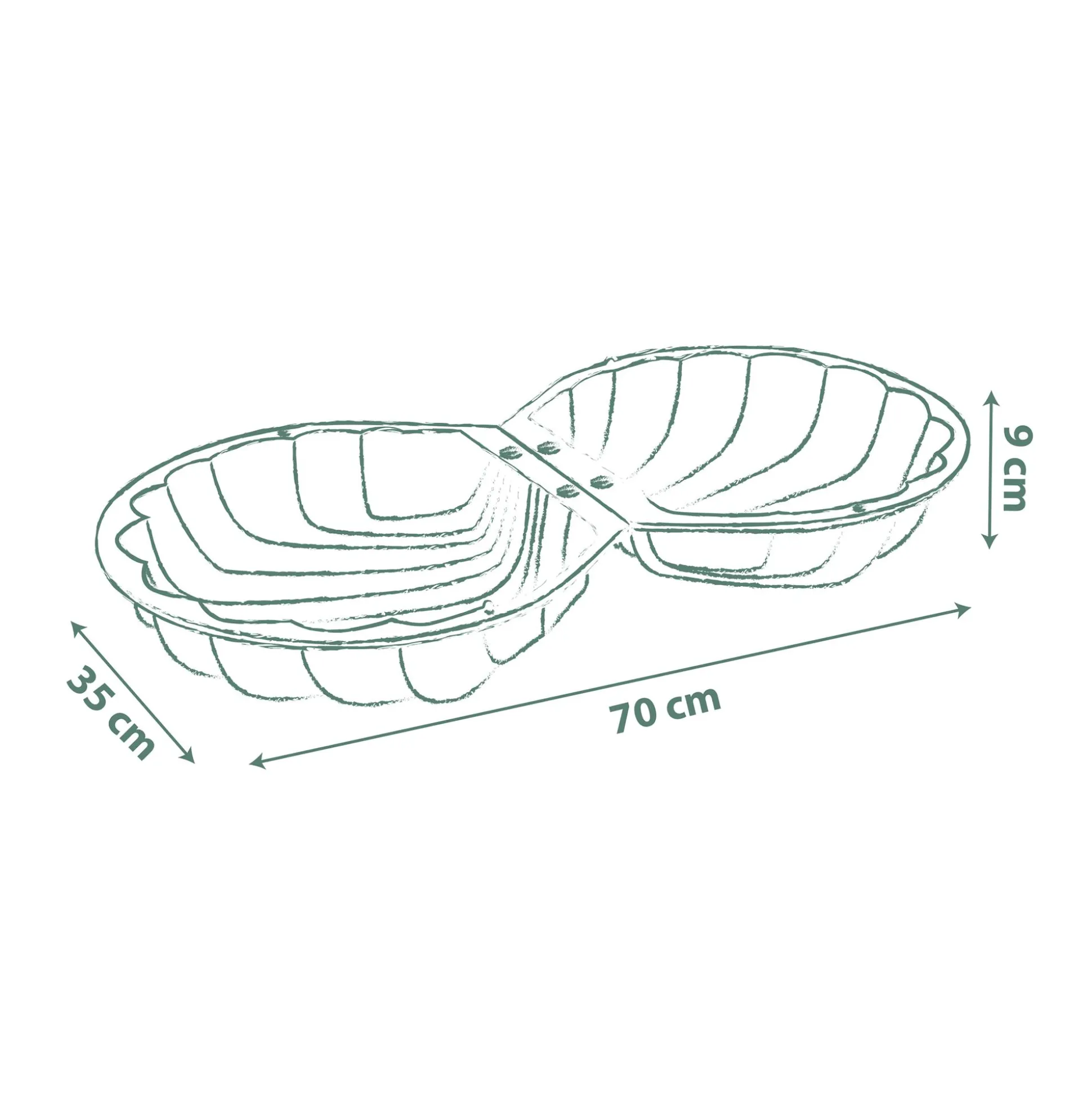 Doppel-Sandspielmuschel