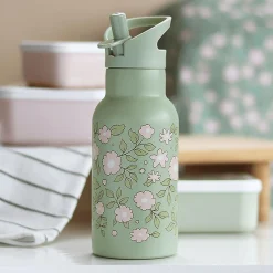 Edelstahl-Trinkflasche Blümchen