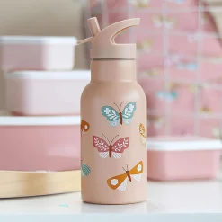 Edelstahl-Trinkflasche Schmetterlinge