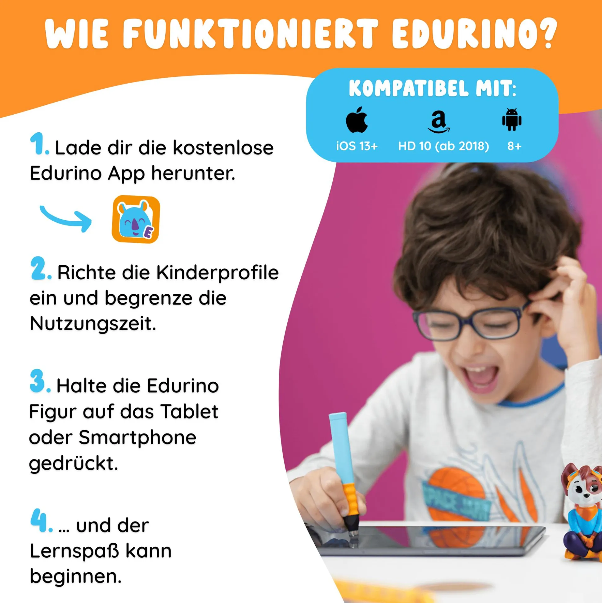 Edurino Lernfigur Juki - Kreativität & Malen