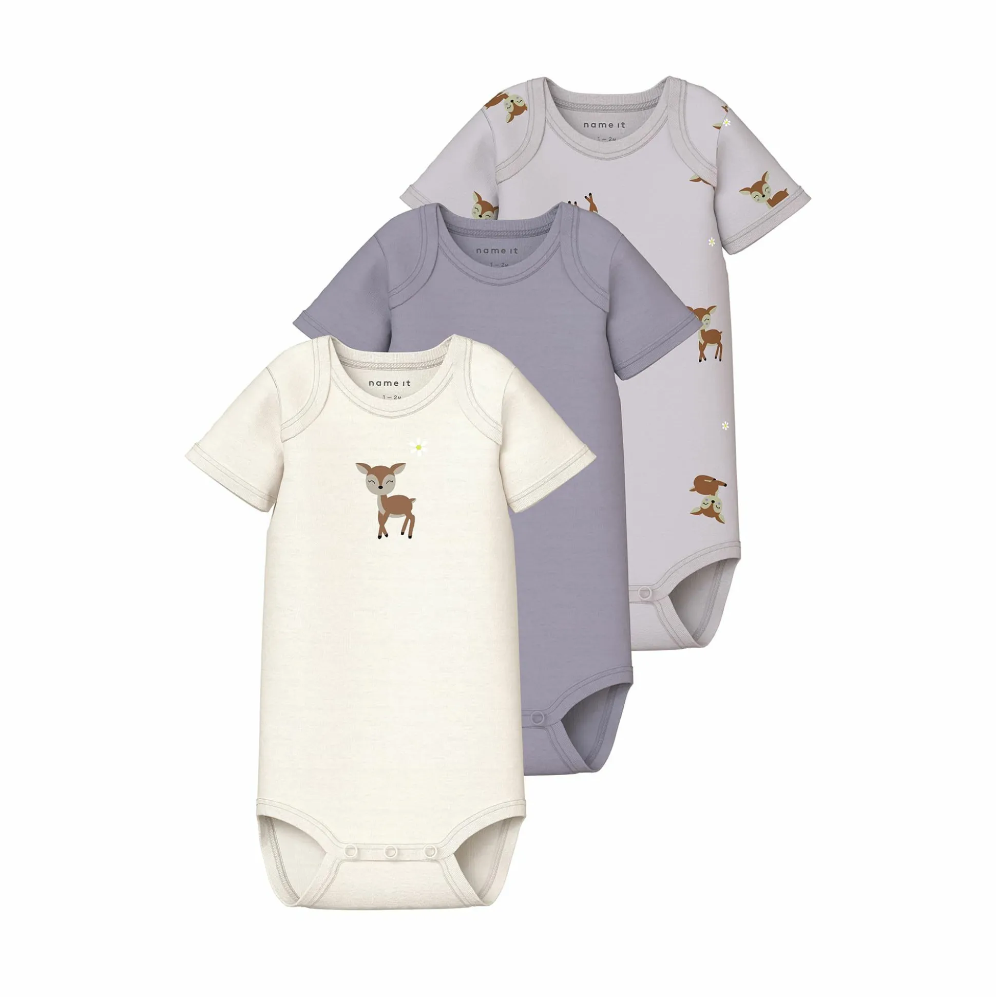 3er Pack Kurzarmbody