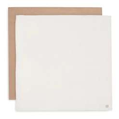 2er Set Mulltücher Biscuit/Ivory 115 x 115 cm