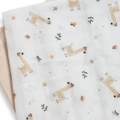 3er Set Mulltücher Giraffe