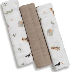 3er Set Mulltücher Jungle