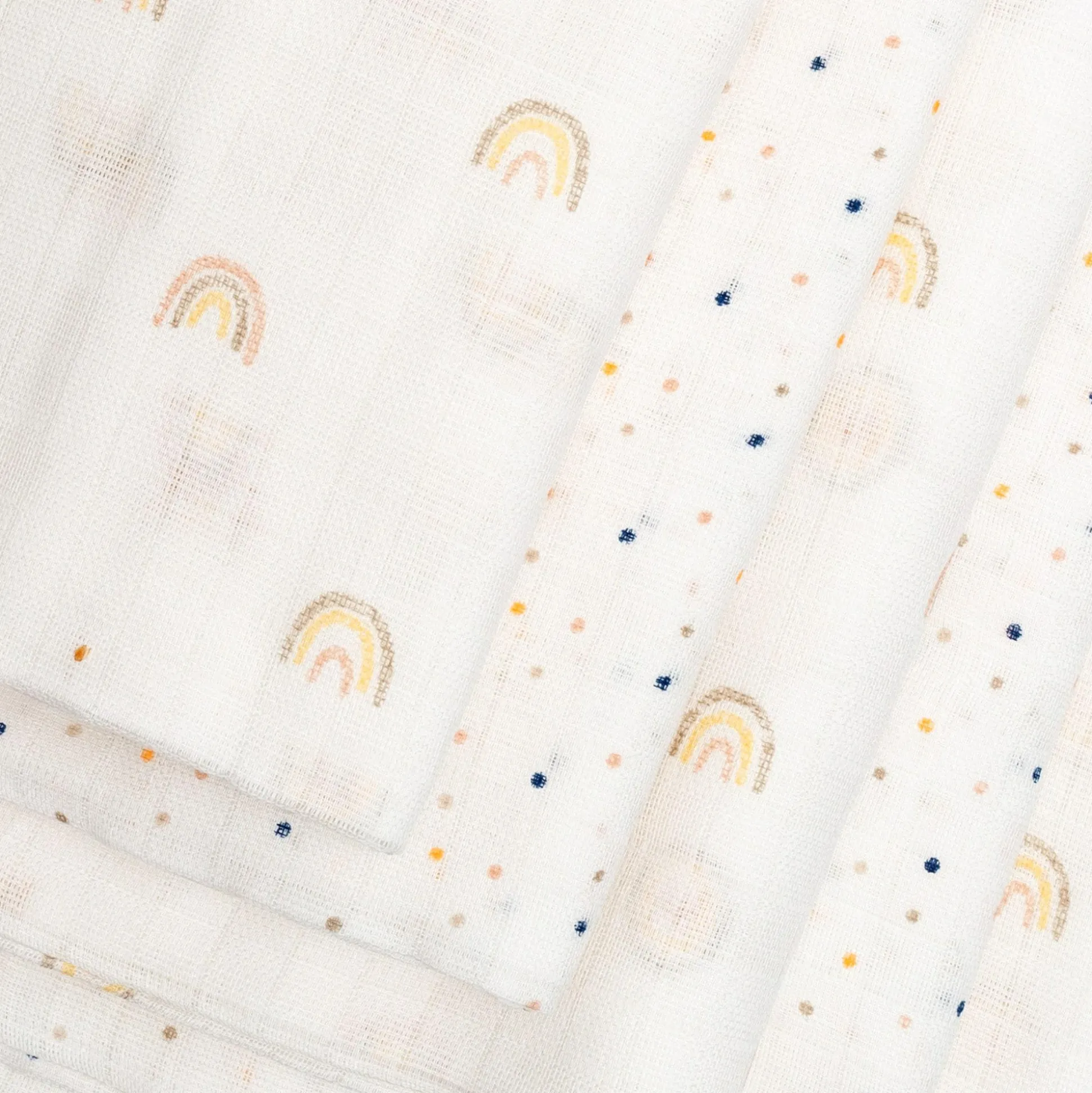 5er Set Mulltücher Regenbogen