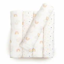 5er Set Mulltücher Regenbogen