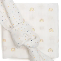 5er Set Mulltücher Regenbogen