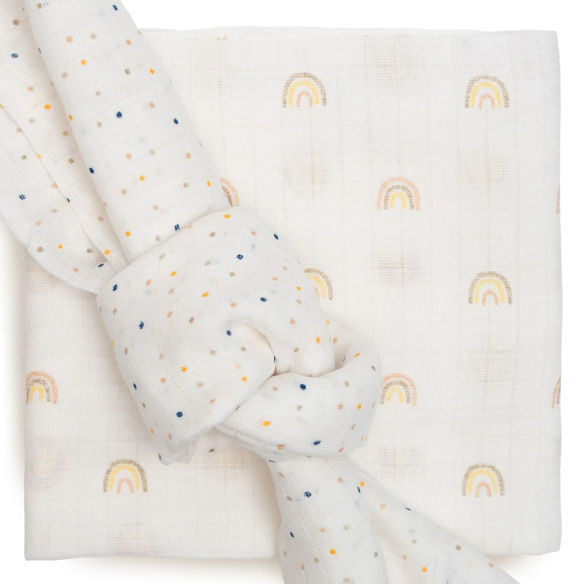 5er Set Mulltücher Regenbogen