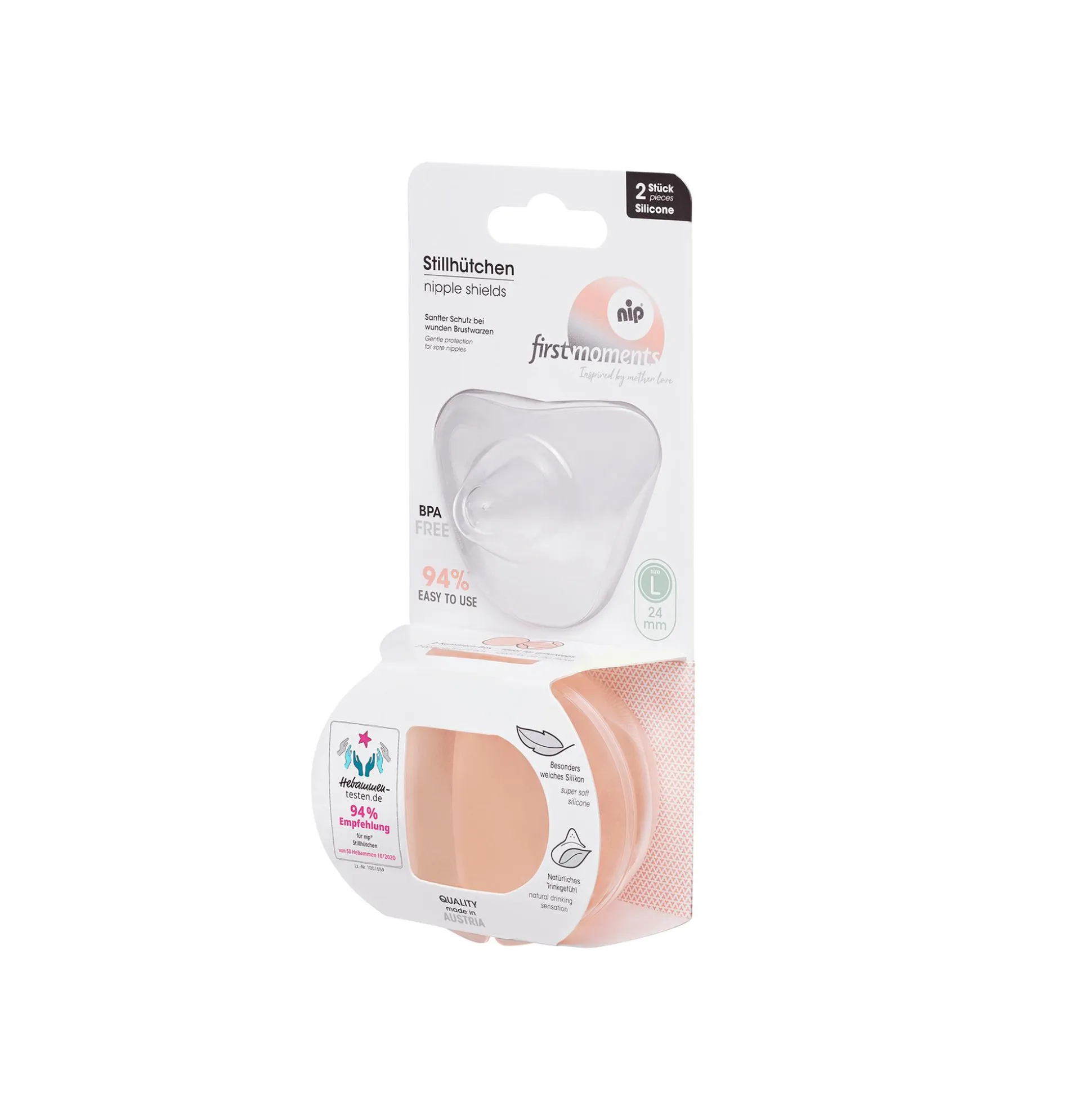 2-er Set Stillhütchen Größe L