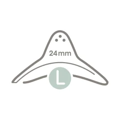 2-er Set Stillhütchen Größe L