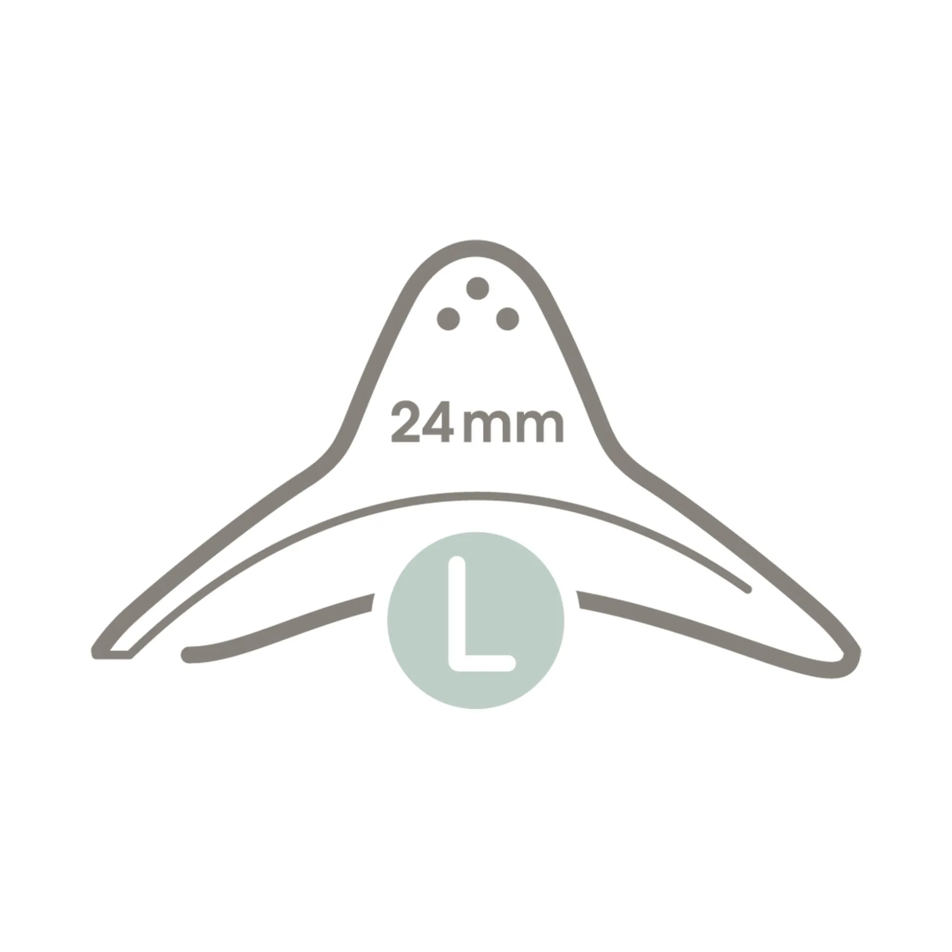 2-er Set Stillhütchen Größe L