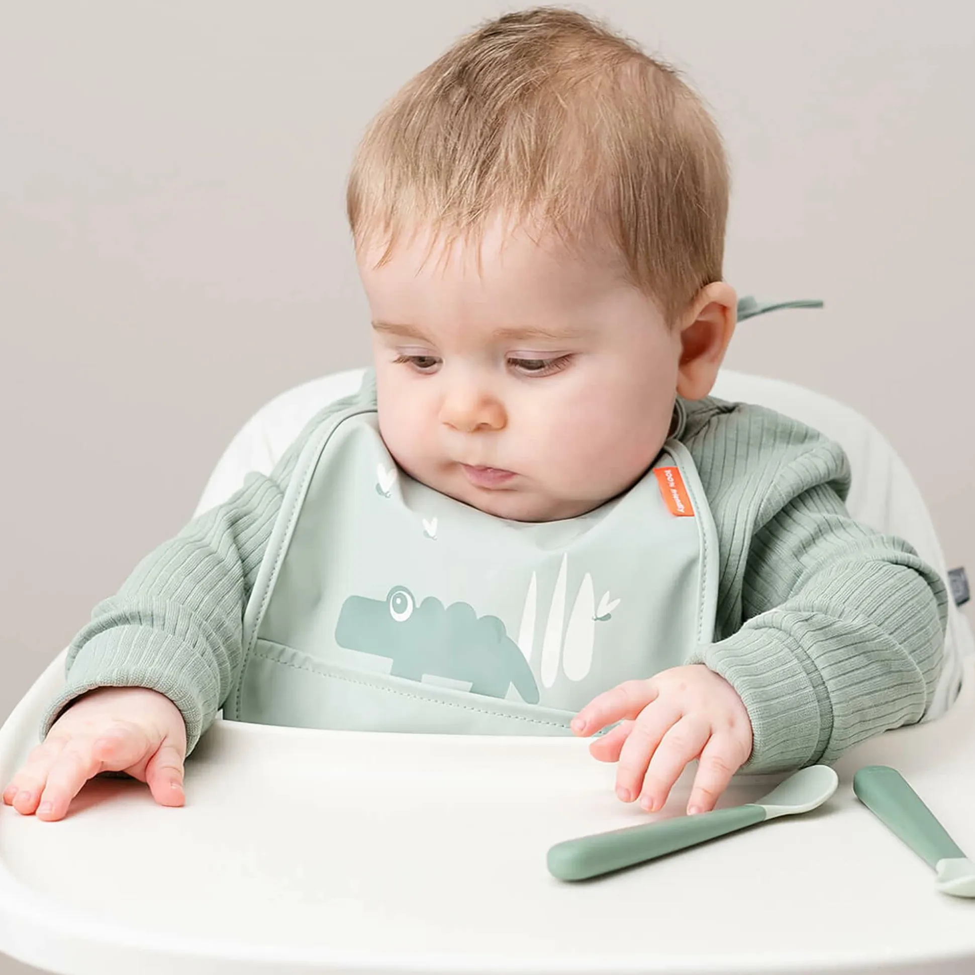 2er-Pack Lätzchen Croco