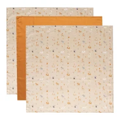 3er-Pack Mulltücher Steppe