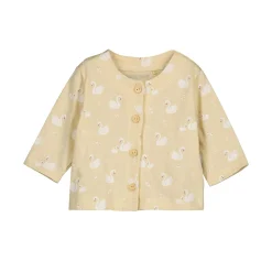 3er-Set Kurzarmbody, Hose und Jacke Schwan