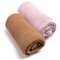 2er-Set Mulltücher 120 x 120 cm