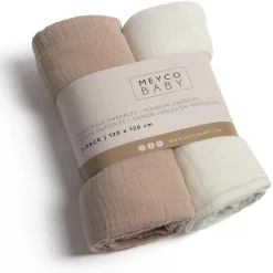 2er-Set Mulltücher 120 x 120 cm