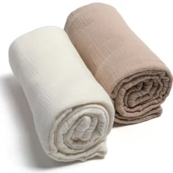 2er-Set Mulltücher 120 x 120 cm