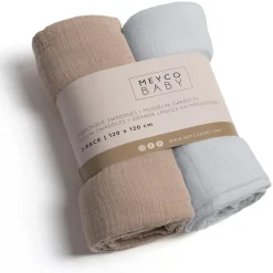 2er-Set Mulltücher 120 x 120 cm