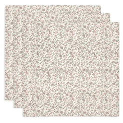 3er-Set Mulltücher Blümchen 70x70cm