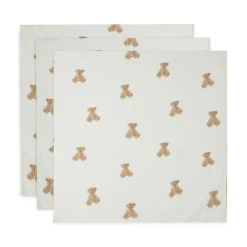 3er-Set Mulltücher Teddy Bear 70 x 70 cm