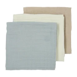 3er-Set Musselin Mullwindeln 70 x 70 cm