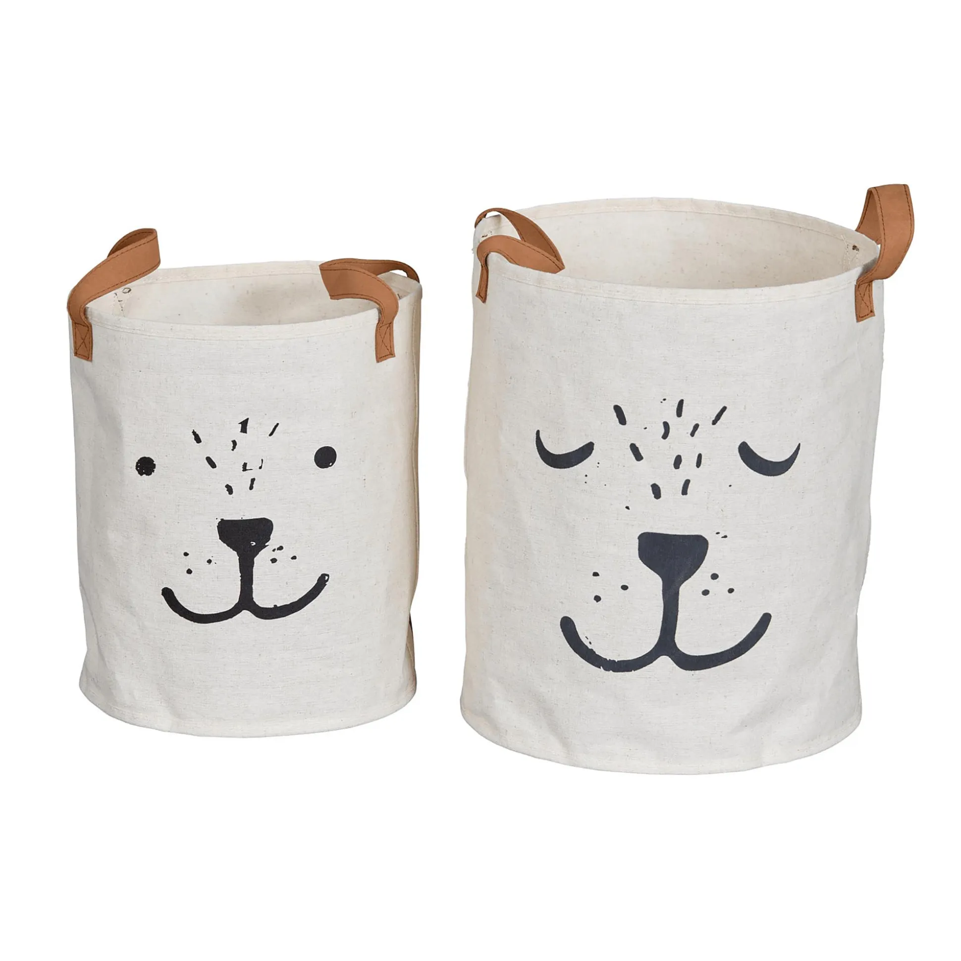 2er-Set Premium-Rundkörbe Hund