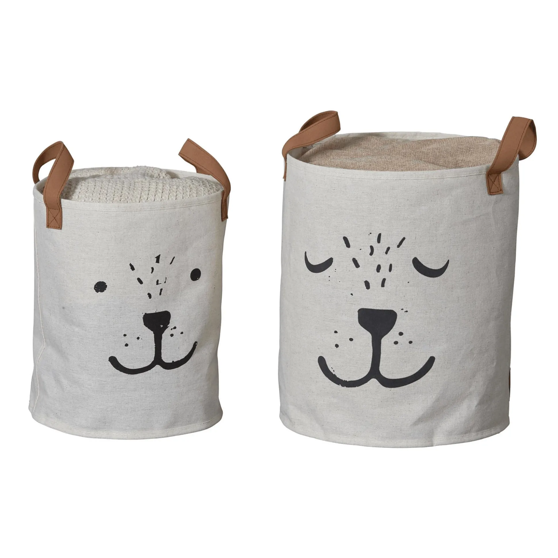 2er-Set Premium-Rundkörbe Hund