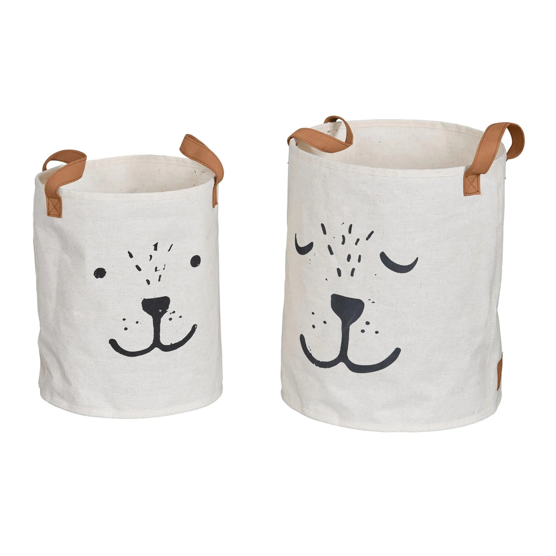 2er-Set Premium-Rundkörbe Hund