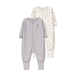 2er-Set Schlafanzüge Blümchen