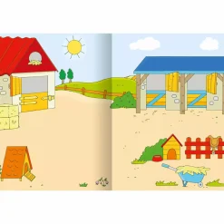 Erstes Stickern Bauernhof