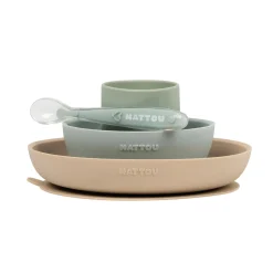 Esslern-Set sand/grün