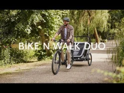 Fahrradanhänger Bike n Walk Duo Light Grey