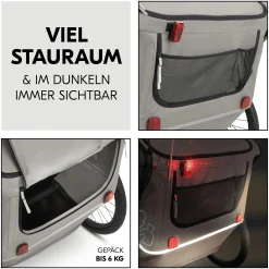 Fahrradanhänger Bike n Walk Duo Light Grey