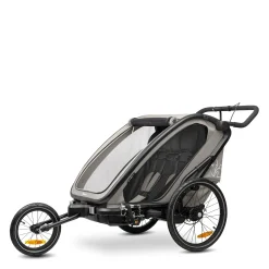 Fahrradanhänger Bike n Walk Duo Light Grey