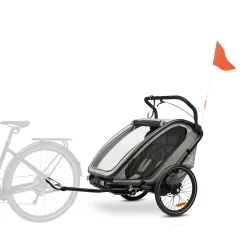 Fahrradanhänger Bike n Walk Duo Light Grey