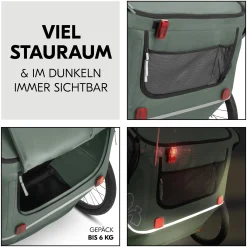 Fahrradanhänger Bike n Walk Duo Dark Green