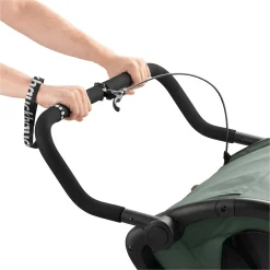 Fahrradanhänger Bike n Walk Duo Dark Green