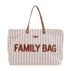 Family Bag Tragetasche Nude gestreift